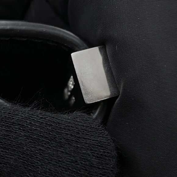 SAINT LAURENT PARIS Rive Gauche bucket bag Nylon/Leather Black 710261 - Picture 12 of 15